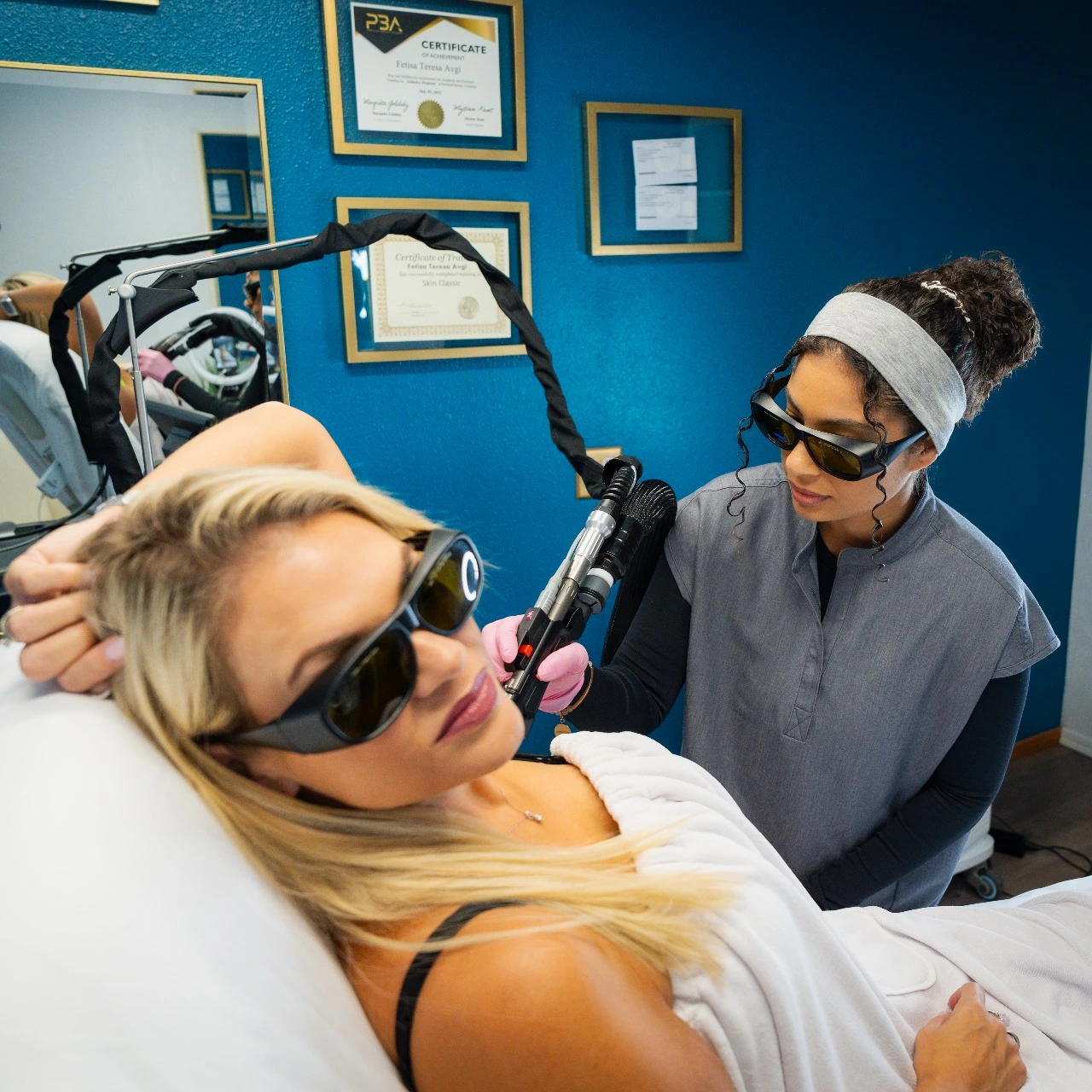 Laser hair reduction results